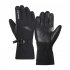 Men Women Winter Cycling Gloves Touch Screen Shock Absorption Anti Slip Windproof Thickening Plush Lining Full Finger Gloves For MTB Gravel Road Bike black M