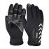 Men Women Zipper Gloves Warm Windproof Touch Screen Outdoor Sports Riding Gloves Long finger black M