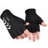 Men Women Zipper Gloves Warm Windproof Touch Screen Outdoor Sports Riding Gloves Long finger black XL