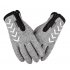 Men Women Zipper Gloves Warm Windproof Touch Screen Outdoor Sports Riding Gloves Long finger gray L