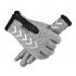 Men Women Zipper Gloves Warm Windproof Touch Screen Outdoor Sports Riding Gloves Long finger gray M