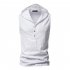 Men Workout Hooded Tank Tops Summer Solid Color Sleeveless Casual T shirt For Running Fitness White M