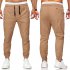 Men s Casual Pants Spring and Autumn Overalls Cotton Fine Canvas Slim Business Pants Khaki L