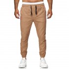 Men s Casual Pants Spring and Autumn Overalls Cotton Fine Canvas Slim Business Pants Khaki L