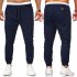 Men s Casual Pants Spring and Autumn Overalls Cotton Fine Canvas Slim Business Pants Navy M