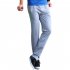 Men s Casual Pants Thin Type Cotton Loose Running Straight Sports Trousers Navy blue L