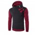 Men s Cause Hooded Slim Fit Cotton Long Sleeve Pullover Sweatershirt Tops Hoodies red L