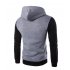 Men s Cause Hooded Slim Fit Cotton Long Sleeve Pullover Sweatershirt Tops Hoodies light grey 2XL