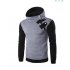 Men s Cause Hooded Slim Fit Cotton Long Sleeve Pullover Sweatershirt Tops Hoodies light grey M