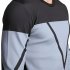 Men s Fashion Slim Long Sleeve Colorblock T shirt Blue White XL equal to American M