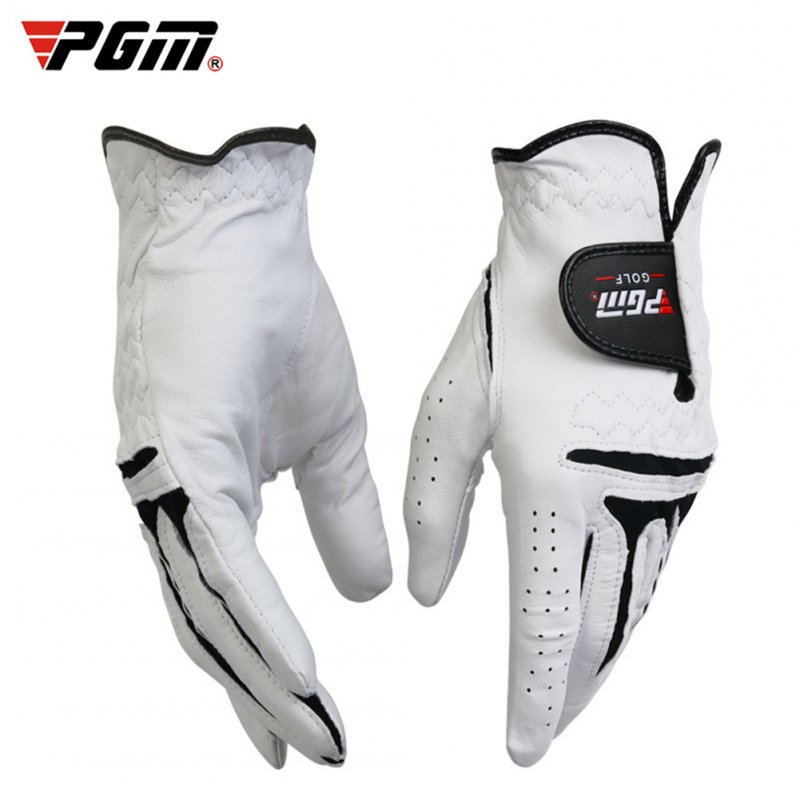 Men's Golf Gloves Breathable Leather Sheepskin Left/Right Hand Anti-skid Glove Left hand 22