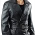Men s Jacket Autumn and Winter Windbreaker over the Knee  Large Size Casual Leather Jacket Black  M