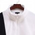 Men s Jacket Autumn and Winter Three color Splicing Casual Sports Coat white XL