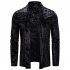 Men s Jacket Basic Fit Type Long sleeve Lapel Mid length Cardigan Dark gray M