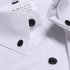 Men s Leisure Shirt Autumn Solid Color Long sleeve Business Shirt White  XXL