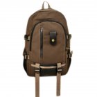 Men s Multi Pockets Outdoor Hiking Canvas Backpack Casual Travelling Bag High capacity Satchel Schoolbag