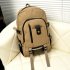 Men s Multi Pockets Outdoor Hiking Canvas Backpack Casual Travelling Bag High capacity Satchel Schoolbag