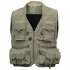Men s Multifunction Pockets Travels Sports Fishing Vest Outdoor Vest L Khaki78Q4