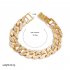 Men s Necklace Hip hop Style Full diamond Chain Necklace Bracelet Necklace gold 50cm