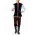 Men s Oktoberfest Costumes Halloween Cosplay Suit for Performance Show as shown free size