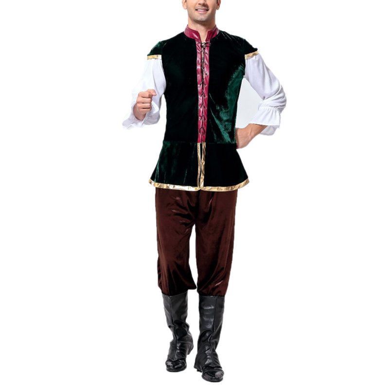 Men's Oktoberfest Costumes Halloween Cosplay Suit for Performance Show as shown_free size
