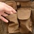 Men s Outdoor Sports Photography Fishing Multi Pocket Zipper Casual Loose Mesh Vest Khaki XXL