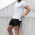 Men s Pants Summer Multicolor Sports Beach Zipper Pocket Loose Shorts Black DL368 L