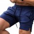 Men s Pants Summer Multicolor Sports Beach Zipper Pocket Loose Shorts Black DL368 L