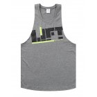 Men's Printed Training Vest Round Neck Soft Breathable Loose Tank Tops