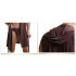 Men s Sexy Casual Night Robe Sleeveless Sleepwear Hooded Ultra Thin Pajama white L
