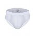 Men s Sexy Close fitting Mid rised Boxer Brief White