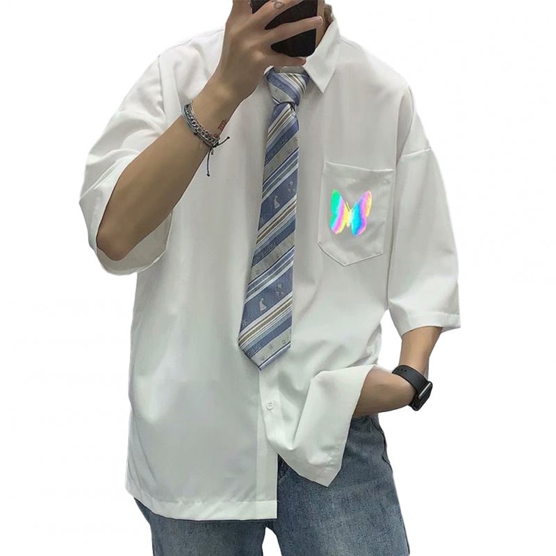 Loose Short-sleeve Uniform Shirts 