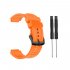 Men s Silicone Wristband Large Size Replacement Wristband for Garmin Forerunner 25 Orange