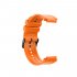 Men s Silicone Wristband Large Size Replacement Wristband for Garmin Forerunner 25 Orange