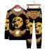 Men s T shirt Dragon Pattern Round Neck Casual Long sleeved Shirt Chinese Dragon Long Sleeve Top 4XL