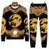Men s T shirt Dragon Pattern Round Neck Casual Long sleeved Shirt Chinese Dragon Long Sleeve Set XL