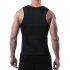 Men s Vest Casual Half opening Seamless Fitness Zipper Vest Black  M
