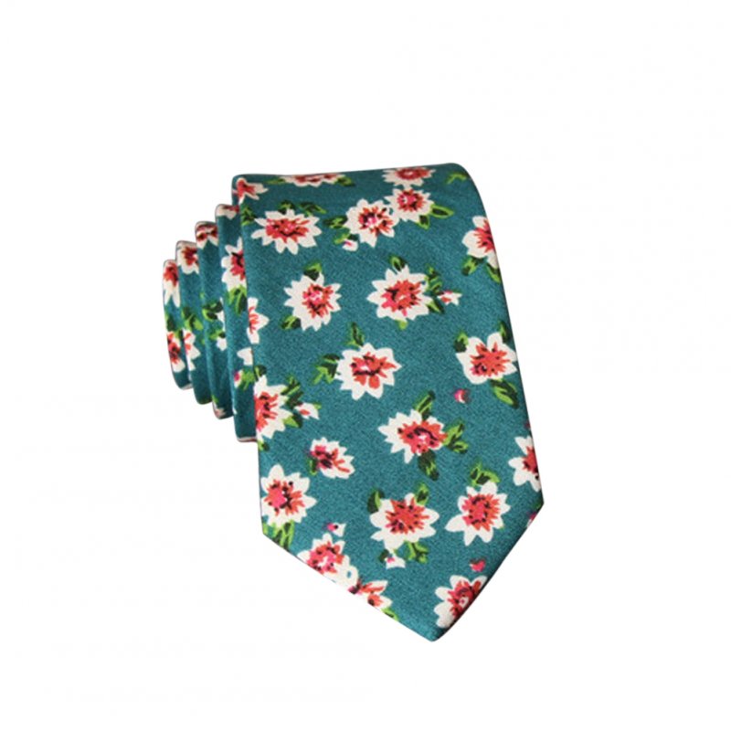 Men's Wedding Tie Floral Cotton Necktie Birthday Gifts for Man Wedding Party Business Cotton printing -023