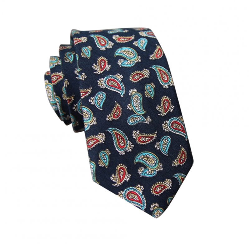 Men's Wedding Tie Floral Cotton Necktie Birthday Gifts for Man Wedding Party Business Cotton printing -043