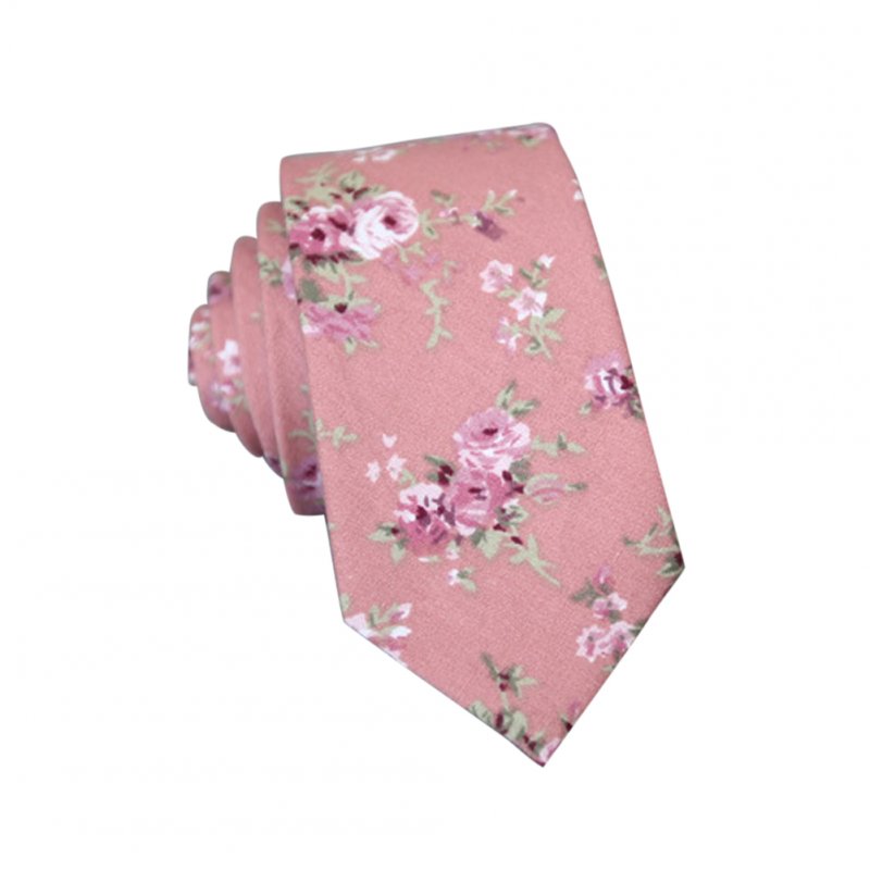 Men's Wedding Tie Floral Cotton Necktie Birthday Gifts for Man Wedding Party Business Cotton printing-050