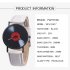 Men s Wristwatch Simple Style  Record Modeling Fake Leather Quartz Watch white