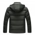 Men s and Women s Cotton Coat Winter Slim fitting Cotton Jacket Black plus velvet XL