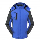 Men s and Women s Jackets Winter Velvet Thickening Windproof and Rainproof Mountaineering Clothes Royal blue L
