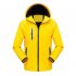 Men s and Women s Jackets Autumn and Winter Outdoor Reflective Waterproof and Breathable  Jackets yellow M