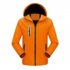 Men s and Women s Jackets Autumn and Winter Outdoor Reflective Waterproof and Breathable  Jackets Orange L