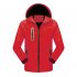 Men s and Women s Jackets Autumn and Winter Outdoor Reflective Waterproof and Breathable  Jackets red XXL
