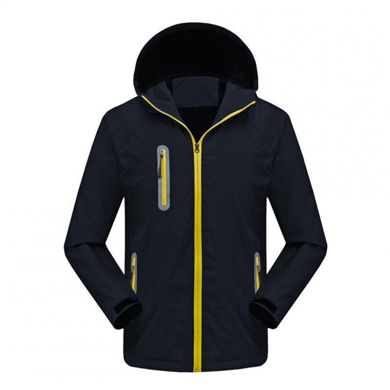 Men's and Women's Jackets Autumn and Winter Outdoor Reflective Waterproof and Breathable  Jackets black_xxxxl