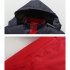 Men s and Women s Jackets Winter Windproof and Rainproof Thickening Outdoor Mountaineering Clothes Reflective strip red M