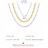 Men s and Women s Necklace Thick Chain One word Buckle Punk Style Exaggerated Short Multi layer Clavicle Chain Silver