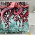 Mermaid Tail Pattern Shower  Curtains Bathroom Waterproof 3d Printing Curtain Octopus tail 150 180cm